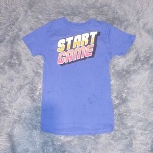 Vibrant Blue Kids 'Start Game' Tee